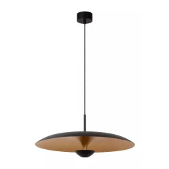Lucide Premium KENNETH - Hanglamp - Ø 60 cm - LED Dimb. - 1x16W 2700K - Zwart