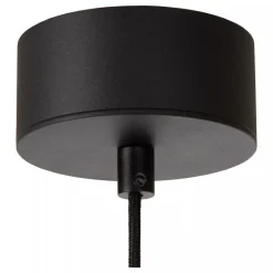 Lucide Premium KENNETH - Hanglamp - Ø 80 cm - LED Dimb. - 1x22W 2700K - Zwart