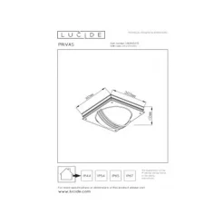 Lucide PRIVAS Wandlamp Buiten-Wit-2xE27-60W-IP44-PVC Online