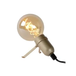 Lucide PUKKI - Tafellamp - LED - E27 - 1x5W 2200K - Mat Goud / Messing Discount