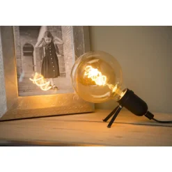 Lucide PUKKI - Tafellamp - LED - E27 - 1x5W 2200K - Zwart Best