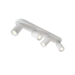 Lucide PUNCH Plafondspot-Wit-4xGU10-35W-Metaal New