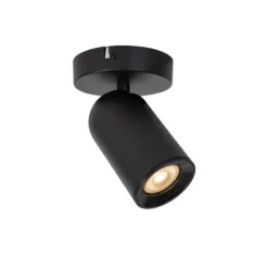 Lucide PUNCH Plafondspot-Zwart-1xGU10-35W-Metaal Outlet