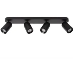 Lucide PUNCH Plafondspot-Zwart-4xGU10-35W-Metaal New