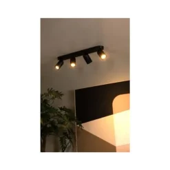 Lucide PUNCH Plafondspot-Zwart-4xGU10-35W-Metaal New