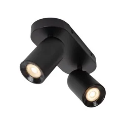 Lucide PUNCH Plafondspot-Zwart-2xGU10-35W-Metaal Best