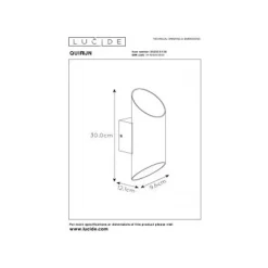 Lucide QUIRIJN - Wandlamp - Ø 10 cm - 1xG9 - Zwart Online