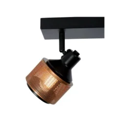 Lucide RAFA - Plafondspot - 2xE14 - Zwart Hot