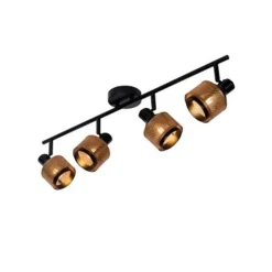 Lucide RAFA - Plafondspot - 4xE14 - Zwart Discount