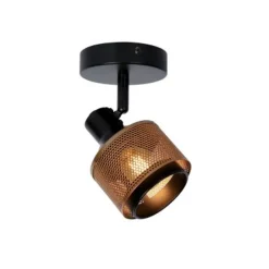 Lucide RAFA - Wandspot - 1xE14 - Zwart Hot