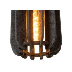 Lucide RAFAL Hanglamp-Grijs-3xE27-40W-Vilt Hot