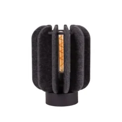 Lucide RAFAL Tafellamp-Grijs-Ø23-1xE27-40W-Vilt Online