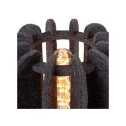 Lucide RAFAL Tafellamp-Grijs-Ø23-1xE27-40W-Vilt Online