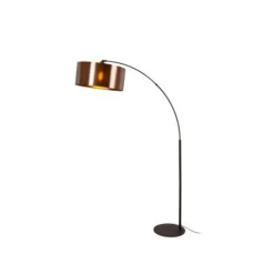 Lucide RANKOS Vloerlamp-Zwart-1xE27-40W-Metaal Outlet