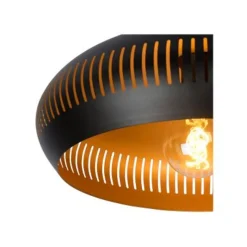 Lucide RAYCO Plafonnière-Zwart-Ø45-1xE27-40W-Staal Sale