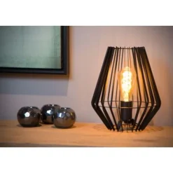 Lucide REDA Tafellamp E27/40W H27cm Zwart