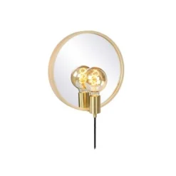 Lucide REFLEX - Spiegellamp - 1xE27 - Licht hout Clearance