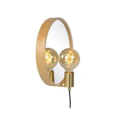 Lucide REFLEX - Spiegellamp - 1xE27 - Licht hout Clearance