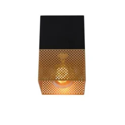 Lucide RENATE - Plafonnière - 1xE27 - Zwart Discount