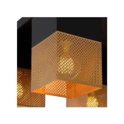 Lucide RENATE - Plafonnière - 4xE27 - Zwart Hot