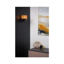 Lucide RENATE - Wandlamp - 1xE27 - Zwart Online