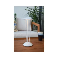 Lucide RENEE Tafellamp Buiten-Wit-Ø12,3-LED Dimb.-2,2W Outlet