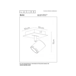 Lucide RILOU - Plafondspot - LED Dimb. - GU10 - 1x5W 3000K - Wit Discount