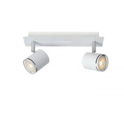 Lucide RILOU - Plafondspot - LED Dimb. - GU10 - 2x5W 3000K - Wit Discount