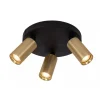 Lucide RITMO - Plafondspot - Ø 18 cm - 3xGU10 (MR11) - Mat Goud / Messing Outlet