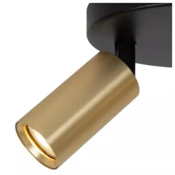 Lucide RITMO - Plafondspot - Ø 18 cm - 3xGU10 (MR11) - Mat Goud / Messing Outlet