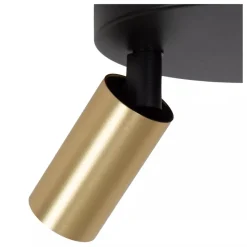 Lucide RITMO - Plafondspot - Ø 15 cm - 2xGU10 (MR11) - Mat Goud / Messing