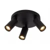 Lucide RITMO - Plafondspot - Ø 18 cm - 3xGU10 (MR11) - Zwart