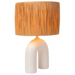 Lucide RONDA Tafellamp-Wit-1xE27-40W-Kerami. Sale