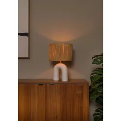 Lucide RONDA Tafellamp-Wit-1xE27-40W-Kerami. Sale