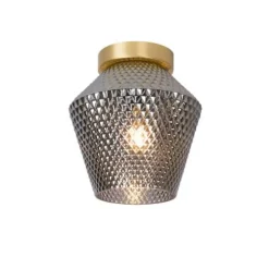 Lucide ROSALIND - Plafonnière - Ø 21 cm - 1xE27 - Fumé Best