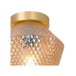 Lucide ROSALIND - Plafonnière - Ø 21 cm - 1xE27 - Amber Discount