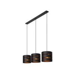 Lucide ROSAS Hanglamp-Zwart-3xE27-40W-Metaal