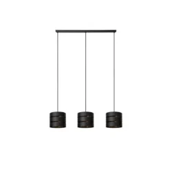 Lucide ROSAS Hanglamp-Zwart-3xE27-40W-Metaal