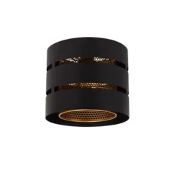 Lucide ROSAS Plafonnière-Zwart-Ø26-1xE27-40W-Metaal Online