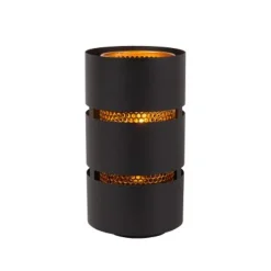 Lucide ROSAS Tafellamp-Zwart-Ø16-1xE27-40W-Metaal Hot