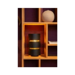 Lucide ROSAS Tafellamp-Zwart-Ø16-1xE27-40W-Metaal Hot