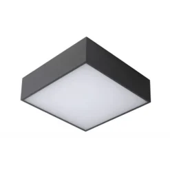 Lucide ROXANE Plafonnier Led Vierkant 10W Anthraciet Sale