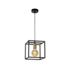 Lucide RUBEN Hanglamp 1x E27 40W Zwart / mat goud Hot