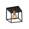 Lucide RUBEN Plafonnier 1x E27 40W Zwart / mat goud Online