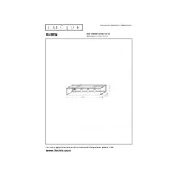 Lucide RUBEN Plafonnière-Zwart-4xE27-40W-Metaal