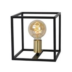 Lucide RUBEN Tafellamp 1x E27 40W Zwart / mat goud New