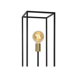 Lucide RUBEN Vloerlamp 3x E27 40W Zwart / mat goud