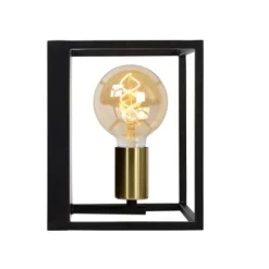 Lucide RUBEN Wandlicht 1x E27 40W Zwart / mat goud Best