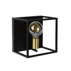 Lucide RUBEN Wandlicht 1x E27 40W Zwart / mat goud Best