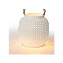 Lucide SAFIYA - Tafellamp - Ø 16,5 cm - 1xE14 - Wit Discount